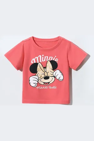 Stylecast Girls Printed Raw Edge T-shirt