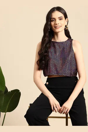 Mast & Harbour Sequin Embellished Sleeveless Party Top