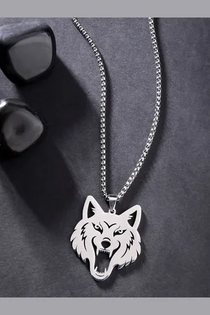 karatcart Silver-Plated Animal Shaped Pendants with Chains
