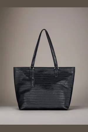 Mast & Harbour Textured PU Oversized Structured Tote Bag