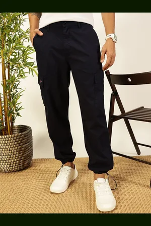 Thomas Scott Men Smart Parachute Pure Cotton Cargo Trouser
