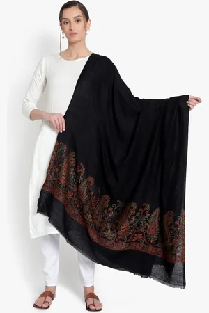 Mizash Women Paisley Printed Woollen Shawl