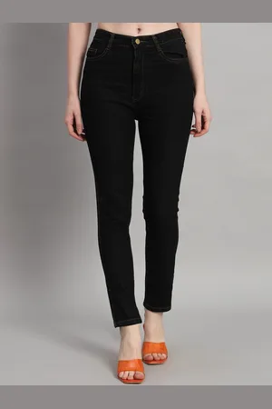Guti Women Clean Look Skinny Fit High-Rise Stretchable Jeans
