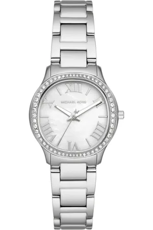 Michael Kors Sage Women Embellished Dial & Stainless Steel Analogue Watch MK4824