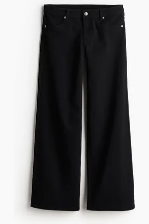 H&M Women Low-Waisted Twill Trousers