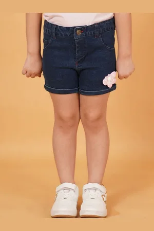 Creative Girls Solid Denim Shorts
