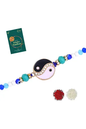 ESTELE Thread & Beaded Tie Up Rakhi