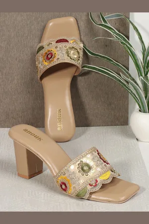 Anouk Women Embellished Block Sandals