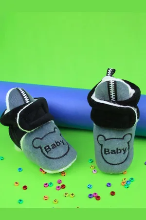 BAESD Unisex Kids Cotton Velcro Booties