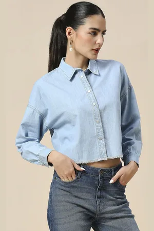 Chemistry Denim Spread Collar Regular Fit Casual Shirt