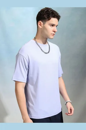 Highlander Men Solid Round Neck Cotton Relaxed Fit Sports T-Shirt