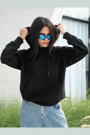 Color Capital Women Solid Oversized Sweatshirt