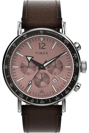 Timex Men Waterbury Brass Printed Dial Analogue Watch TW2W47300UJ