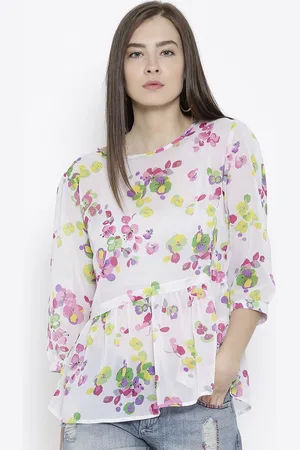 Sera Women Floral Printed Round Neck Top
