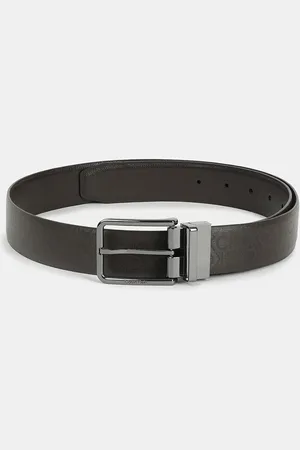 Calvin Klein Men Textured Leather Tang Casual Belt