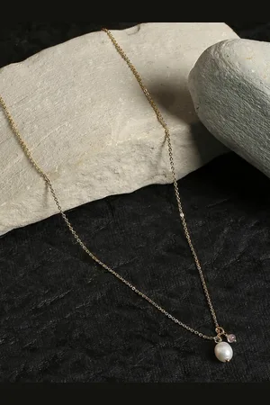 Accessorize Gold-Plated Healing Stone Pendant Necklace