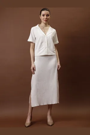 ATHENA A-Line Pleated Midi Skirt