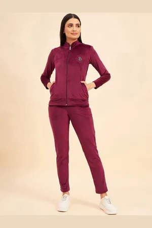 Sweet Dreams Women Mock Collar Tracksuit