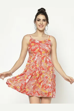Sera Women Floral Printed Fit & Flare Mini Dress