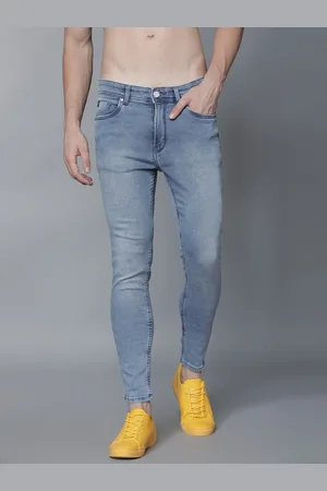 LocoMotive Men Blue Skinny Fit Mid-Rise Clean Look Stretchable Jeans
