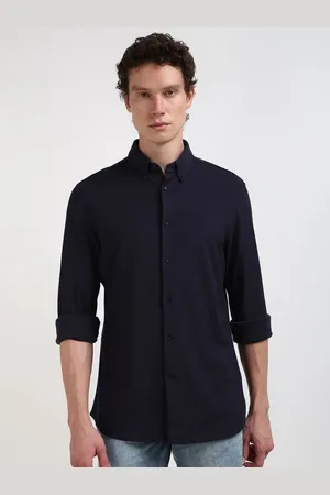 Calvin Klein Men Slim Fit Opaque Casual Shirt