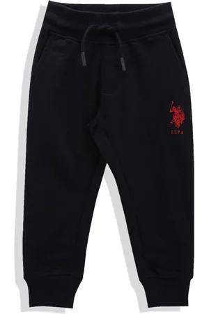 Ralph Lauren Boys Solid Regular Fit Mid-Rise Knitted Pure Cotton Joggers