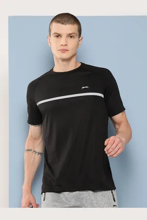 Slazenger Men Striped Ultra-Dry Training T-shirt