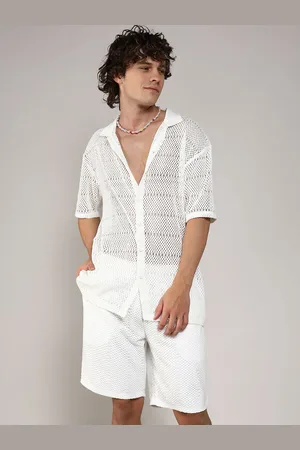 Campus Oversized Cotton Shirt & Shorts Co-Ords