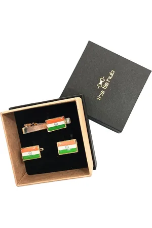 The Tie Hub Men Accessory Gift Set of Tie Pin and Cufflinks
