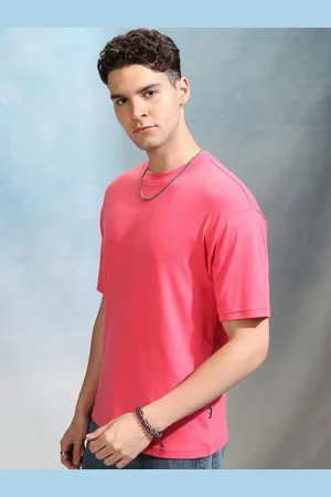 Highlander Men Solid Round Neck Cotton Relaxed Fit Sports T-Shirt