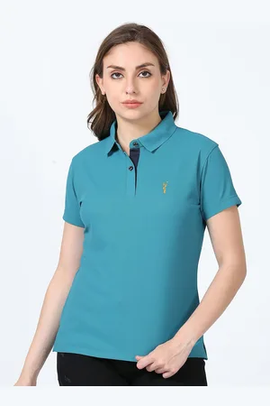 STELLERS Women Polo Collar T-shirt