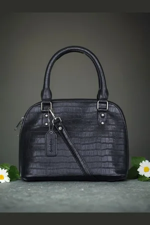 Mast & Harbour Animal Textured PU Half Moon Handheld Bag