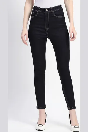 MADAME Women Skinny Fit High-Rise Cropped Jeans