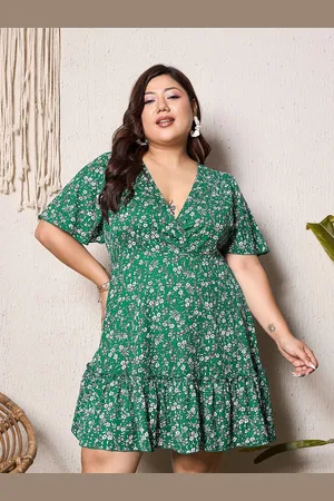 Berrylush Floral Print A-Line Dress