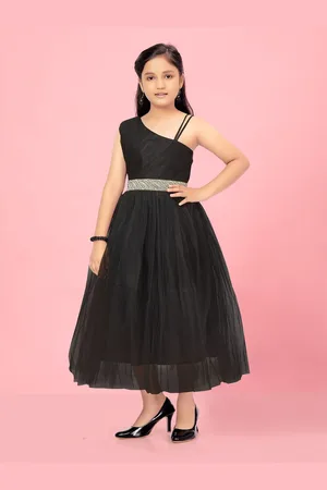 BAESD Girls Net Fit & Flare Maxi Dress