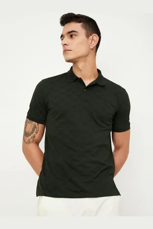 Max Collection Men Solid Polo Collar Cotton T-Shirt