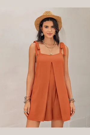 JC Mode Women Square Neck Playsuit