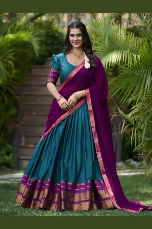 LOOKNBOOK ART Ready to Wear Lehenga & Unstitched Blouse With Dupatta