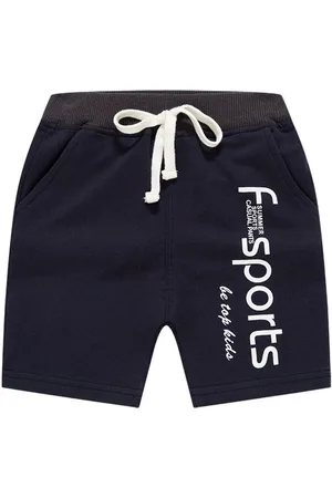 Stylecast Unisex Kids Solid Typography Shorts