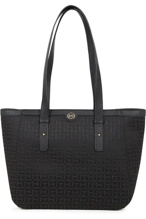 Tommy Hilfiger Self Design Structured Cotton Shoulder Bag