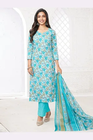 Miraan Floral Printed Pure Cotton Unstitched Dress Material