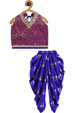 Twisha Girls Top with Dhoti Pants