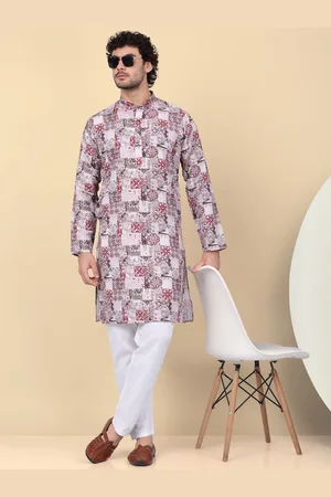 Kraft Abstract Printed Kurta with Pyjamas