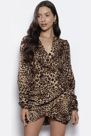NA-KD Animal Print Bodycon Mini Dress