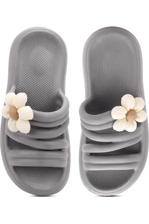 CASSIEY Women Comfortable Lightweight Rubber Sliders