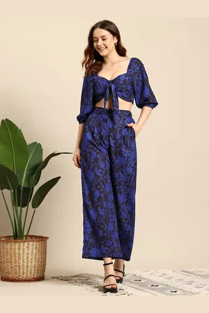 Mast & Harbour Printed Top and Trousers Co-Ord Set