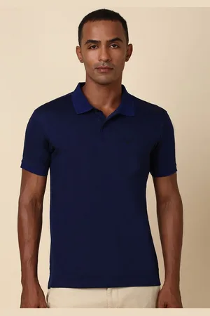 Allen Solly Men Solid Polo Collar Pocket T-shirt