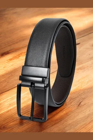 CRUSSET Men Tang Closure Textured Reversible Formal Belt