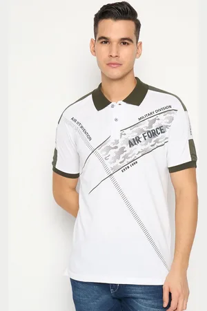 Duke Men Graphic Printed Polo Collar Cotton Slim Fit T-shirt
