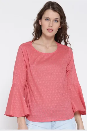 Sera Women Printed Round Neck Pure Cotton Top